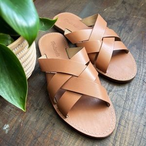 Madewell Boardwalk Woven Sandal Aquatic Coral 9.5